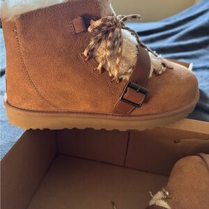Ugg Cozy Tan Suede Ankle Boots